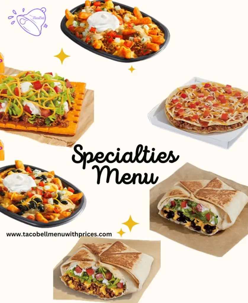 Taco Bell Specialties Menu Price 2024