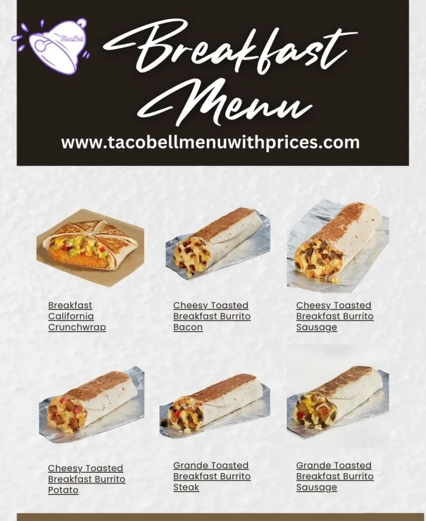 Taco Bell Break Fast Menu