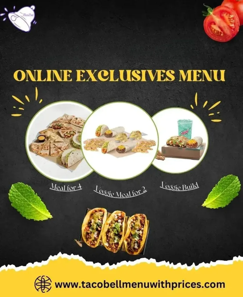 Taco Bell Online Exclusives Menu