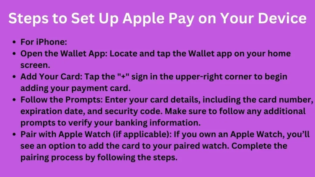 Steps to Set Up Apple Pay on Your Device