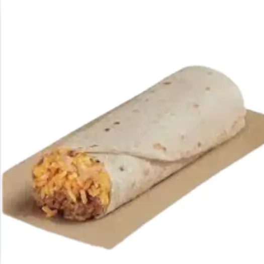 Cheesy Bean and Rice Burrito