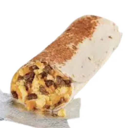 Cheesy Toasted Breakfast Burrito Sausage